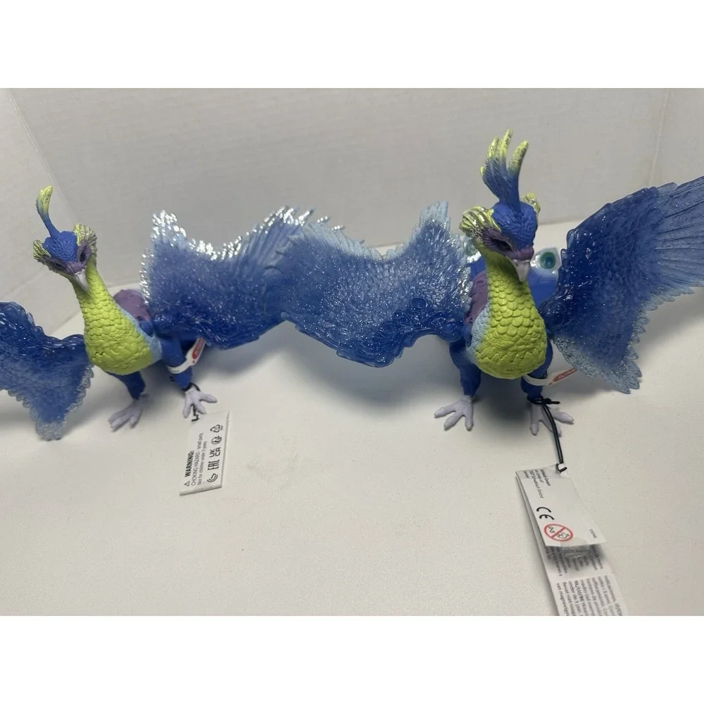 Schleich Bayala Magical Peacock Bird Toy Movable Wings Set of 2 70494